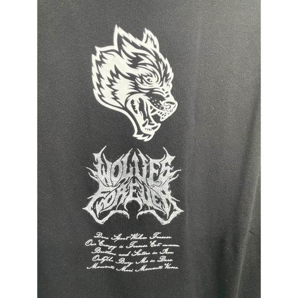 Darc Sport Wolves Forever Mens Large T Shirt Limited Edition Black Short Sleeve - Picture 2 of 8